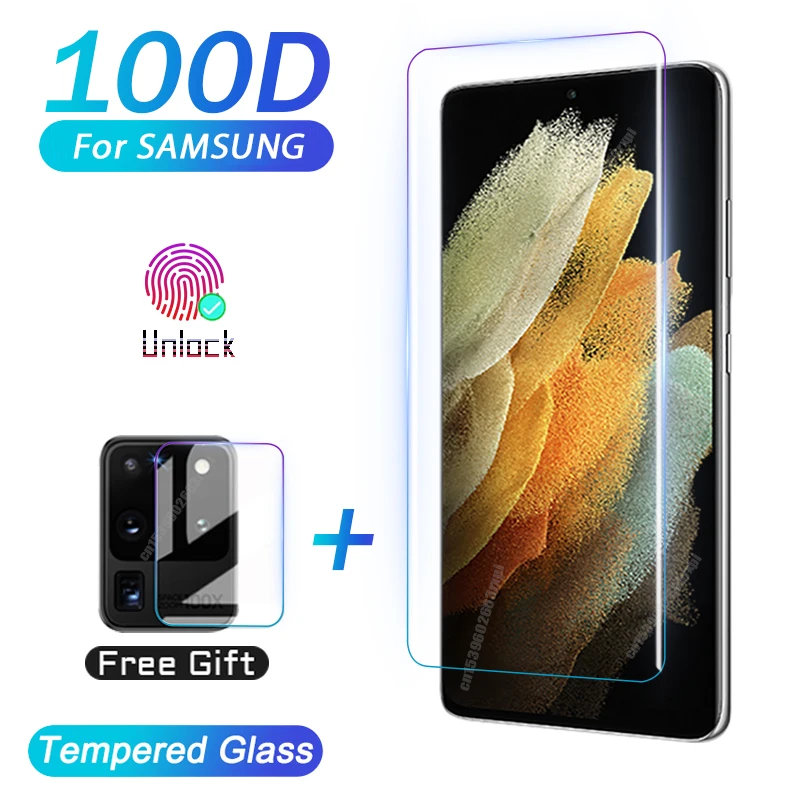 Защитная пленка из закаленного стекла для Samsung Galaxy Note20 ультра S10 E S9 S8 S20 S21 Plus