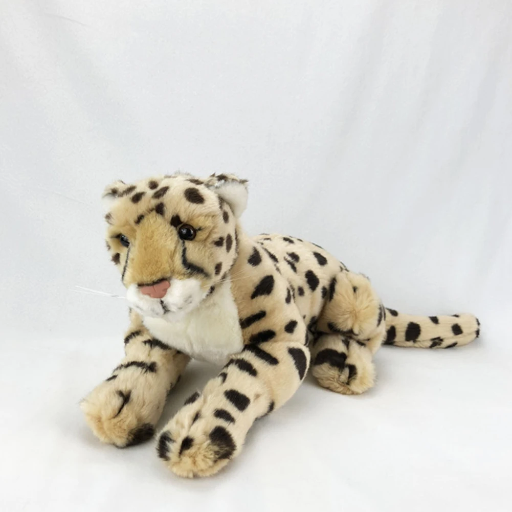 

55CM Simulation Cheetah Panther Jungle Animal Stuffed Plush Kids Toy Home Sofa Decor