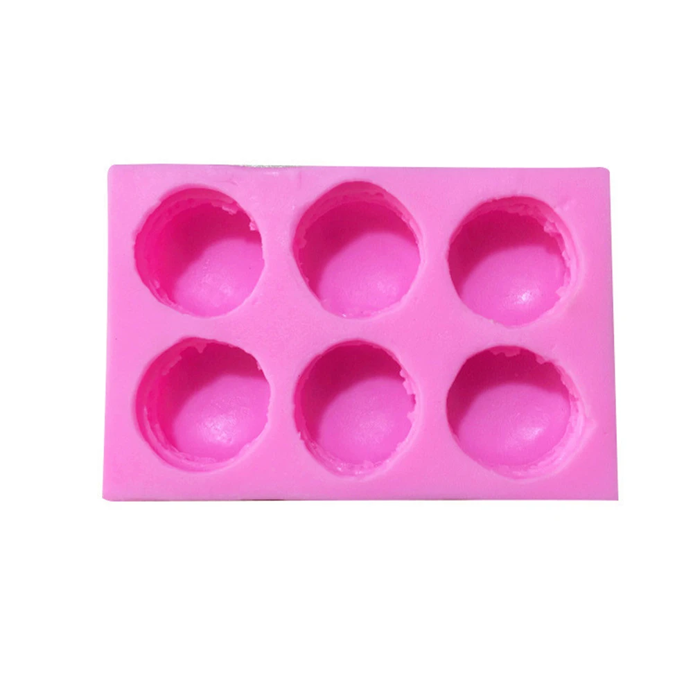 

6 Hole Silicone Macaroon Mold Cake Mould Family Kitchen Tools Gadgets Baking Accessories for Cookies DIY Hand Made Soap Molds