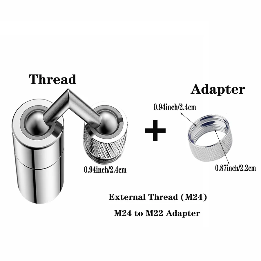 

720Universal Splash Filter Faucet Spray Head Anti Splash Filter Faucet Children Movable Kitchen Tap Water Saving Nozzle Sprayer