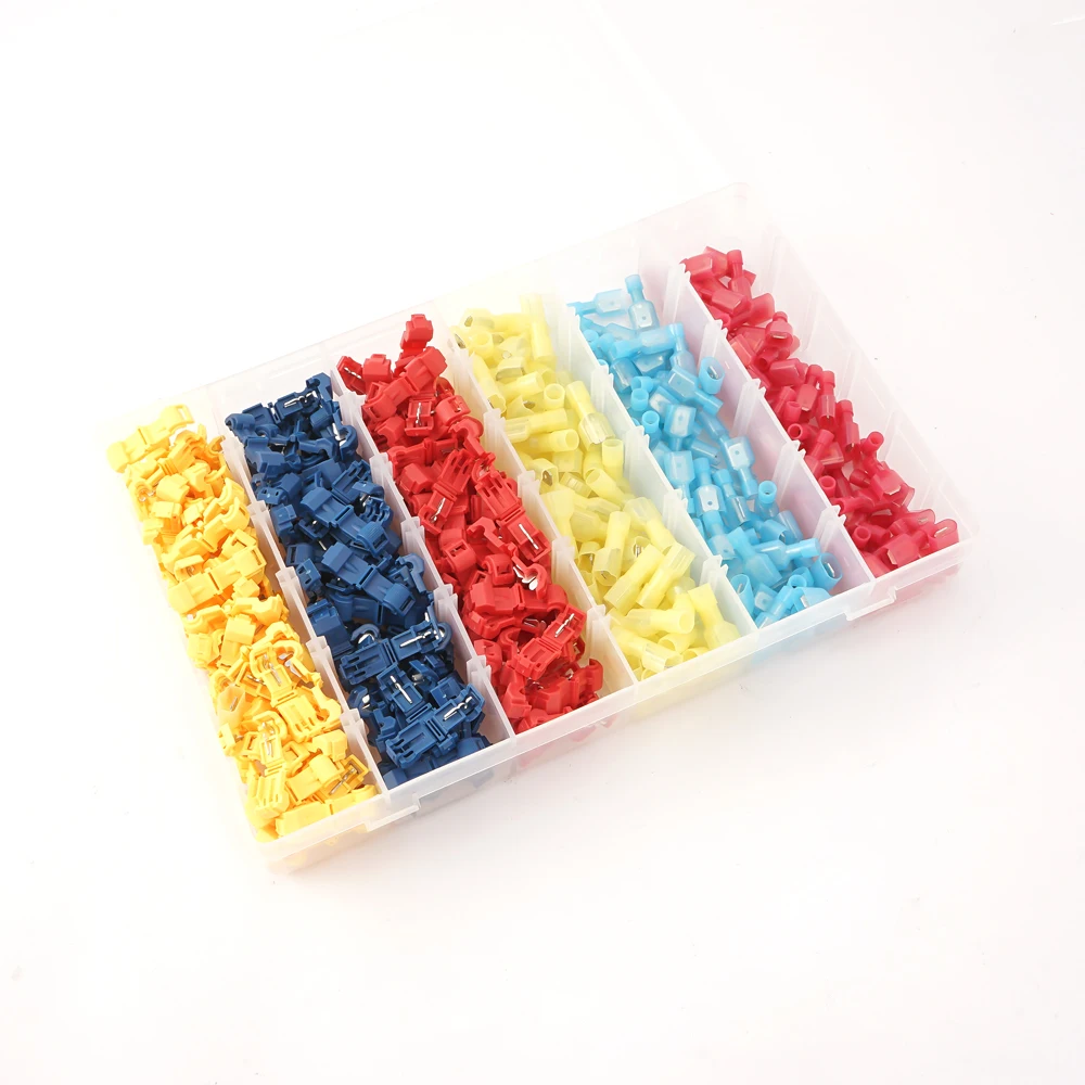 соединитель проводов разьемы для клеммы 480 шт. Т-образные разъемы самозачистка