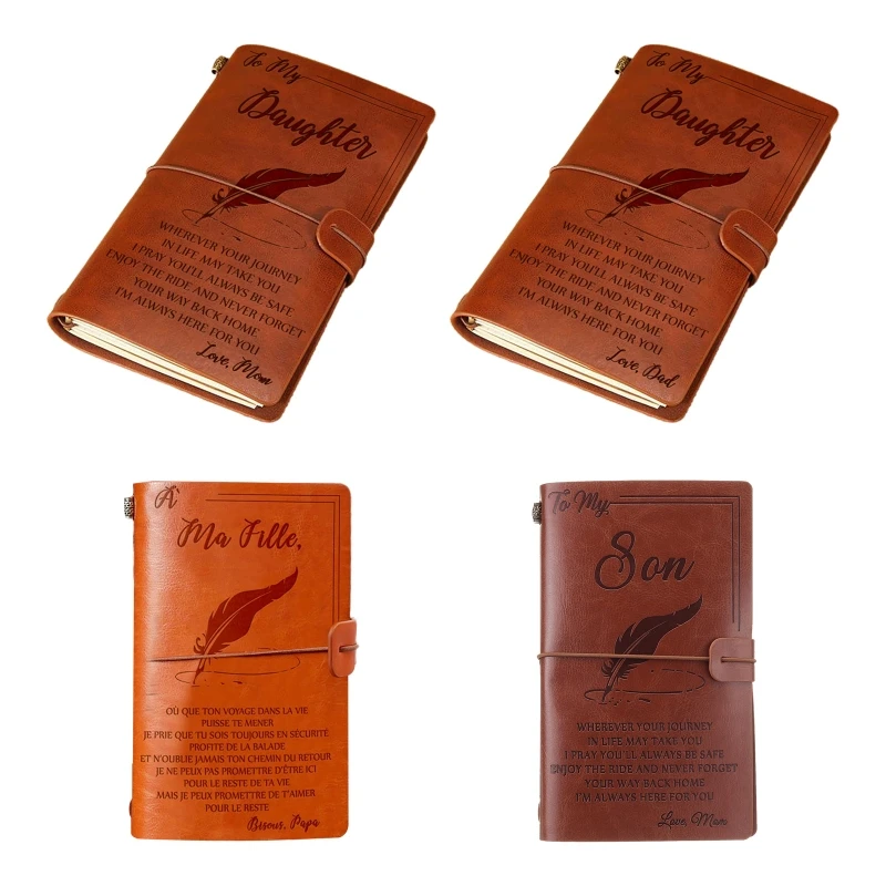 

Advanced Elegant Handcrafted Diary Notebook Engraved Leather Journal Message