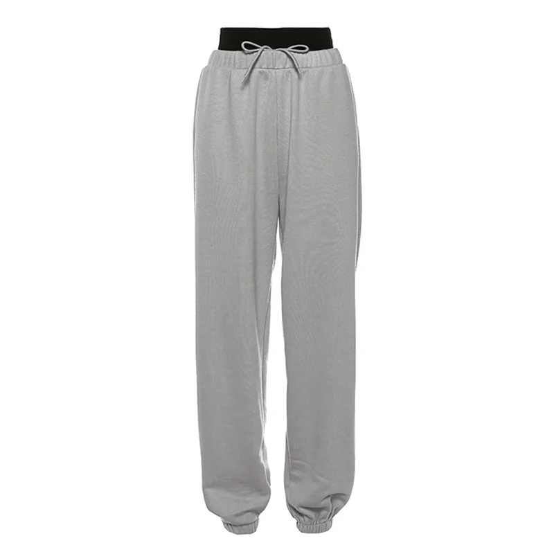 

Autumn Winter Thicken Cotton Sweatpants Women Casual Loose Elastici Waist Drawstring Joggers Woman Pantalones Mujer Cintura Alta