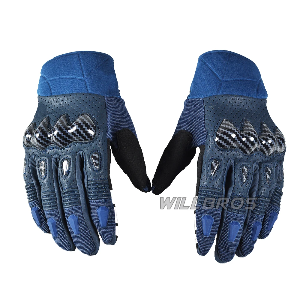 Delicate Fox Bomber Gloves Motorcycle Downhill Bike Offroad Motocross Motor New Navy Blue Gloves