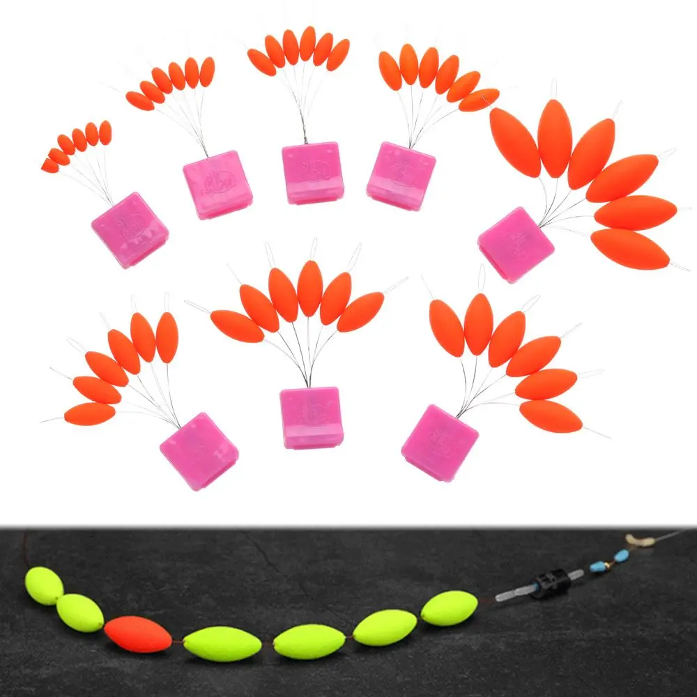 

Carp Durable Fluorescent Color Line Group Olive Shape Fishing Tackle Fishing Accessory Seven Floats Fishing Float