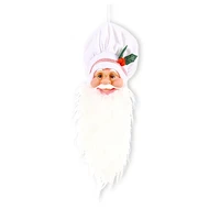 3pcs christmas tree top ornaments creative santa head pendant christmas decoration chef hat family wall craft gift