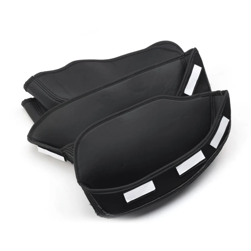 

For Tesla Model Y 2020 2021 Leather Door Side Storage Box Protector Door Organizer Tray Car Accessories, 4PCS