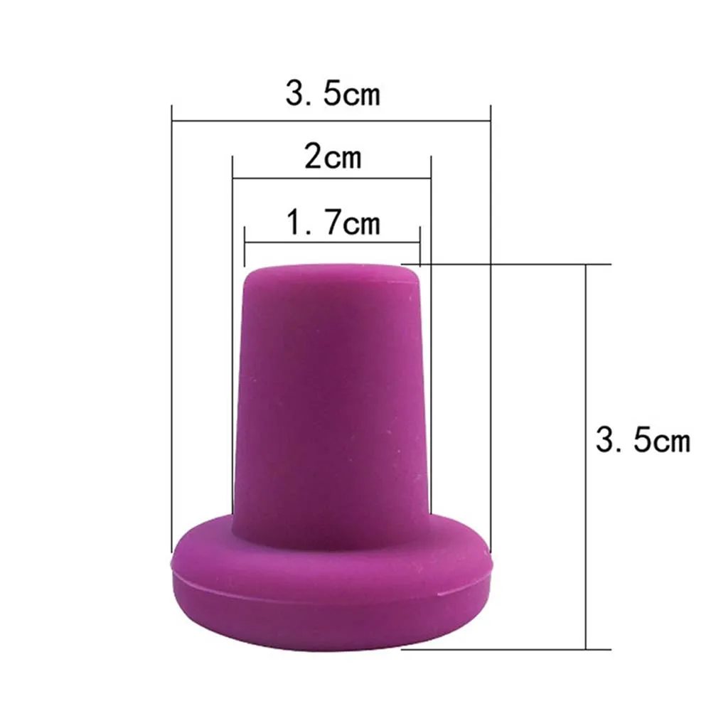 

2Pcs Silicone Creative Design Bottle Stopper Bottle Caps Wine Stopper Family Bar Preservation Tools Safe And Healthy