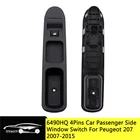 4-контактный пластиковый Электрический переключатель управления окном пассажирской стороны для Peugeot 207 2007-2015 6490HQ 6554HJ 6554QL 6554ZL