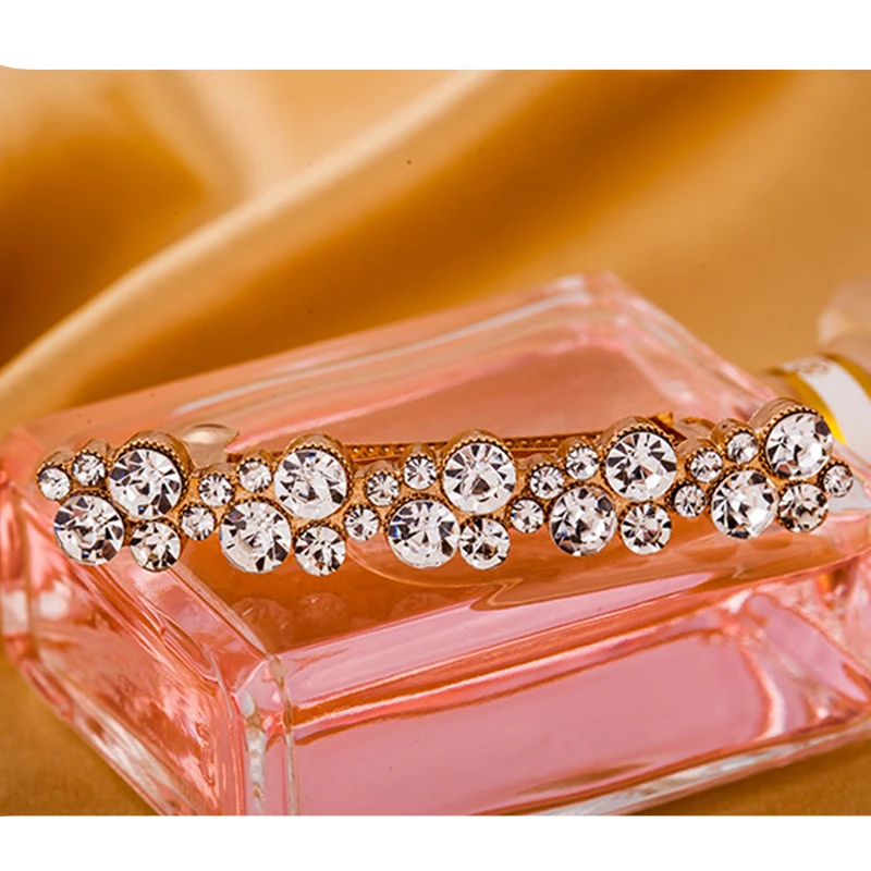 

New Korean Style Fashion Creative Sweet Hair Accessories Exquisite Rhinestone Clip Spring Clip Shiny Full Diamond Jewelry
