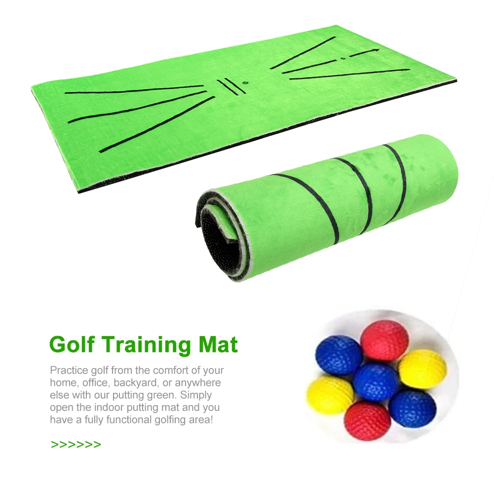 

Tracking Gift Practice Portable Mini Game Home Office Sports Swing Detection Rug Golf Training Mat Beginner Outdoor Cushion