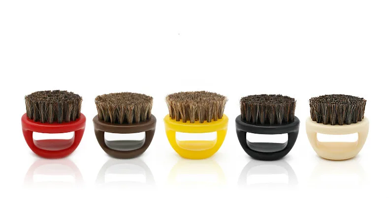 Мужская щетка для бритья в форме кольца пластиковая портативная парикмахера