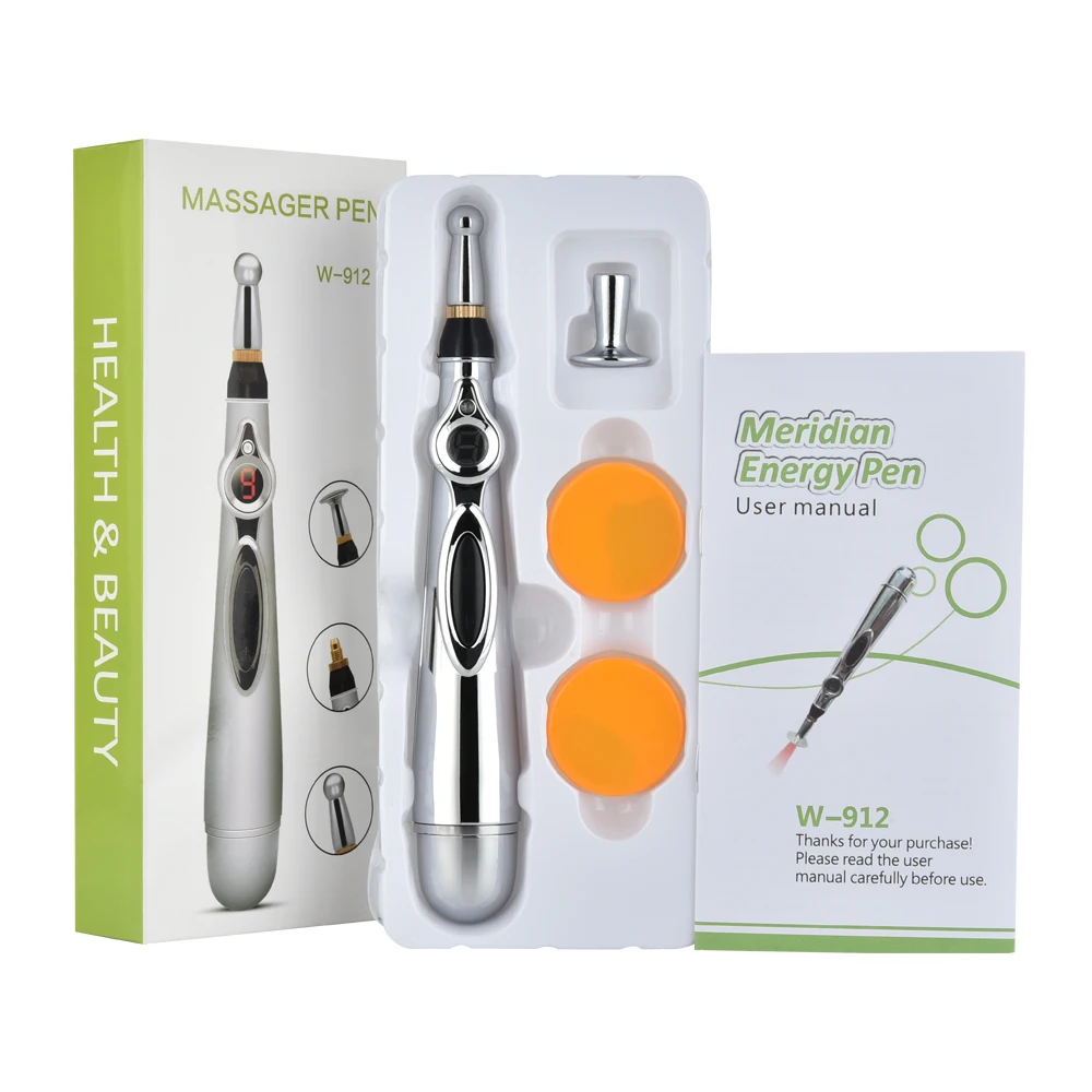 

Electric Acupuncture Pen Meridian Energy Pen Acupuncture Point Detector Face Massage Roller Facial Body Massage Tool Health Care