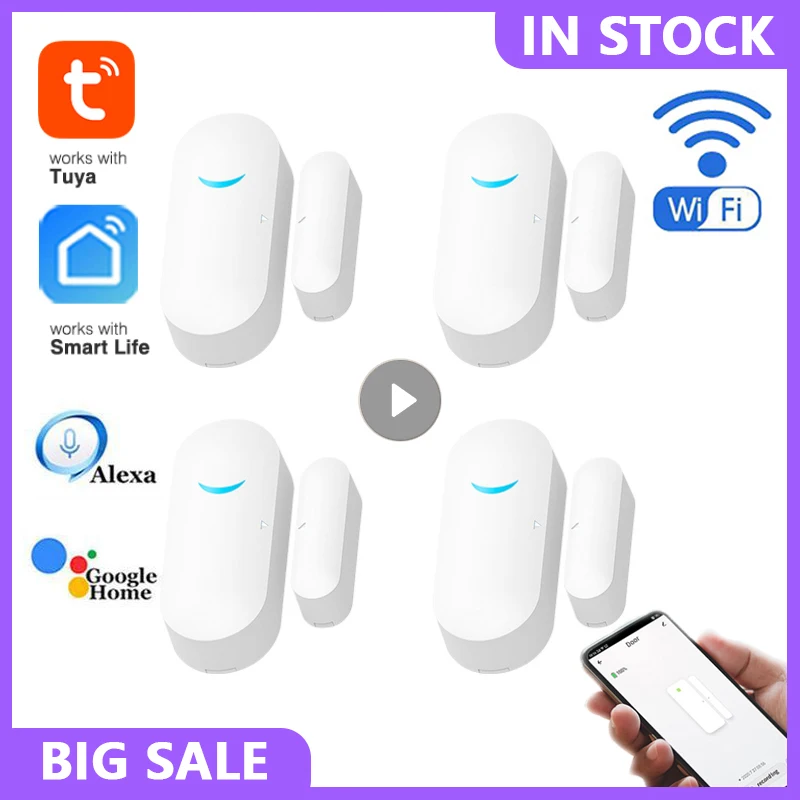 

Смарт-детекторы открытия/закрытия дверей, Wi-Fi