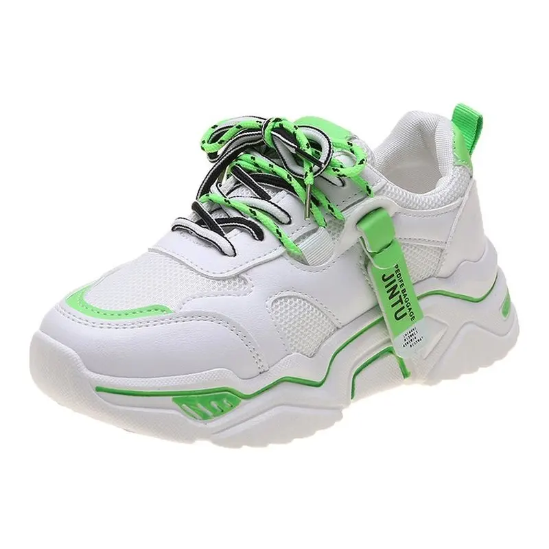 

Autumn Shoes Woman Chunky Sneakers Lace Up Women Walking Platform Ladies Flats Vulcanized Shoes Comfort Tenis WoMen Footwear