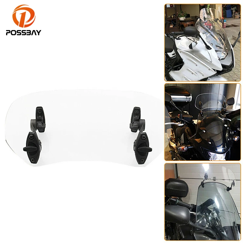 

Регулируемый спойлер на лобовое стекло мотоцикла, универсальный отражатель воздуха для Harley, Honda, Yamaha