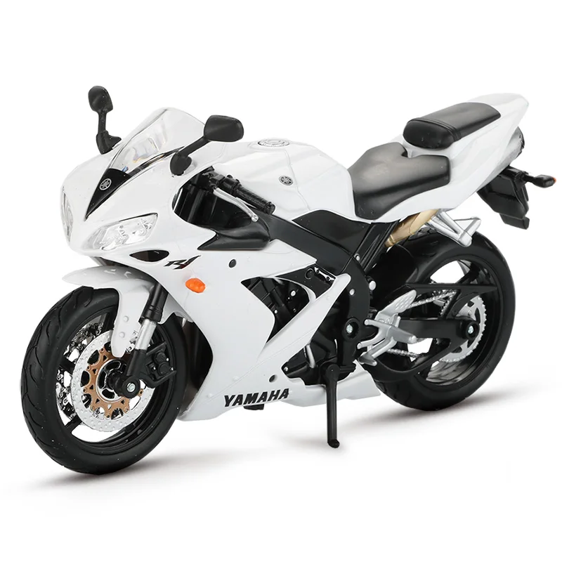 Maisto 1:12 модель мотоцикла Игрушка Сплав мотоцикл YZF-R1 Мотоцикл Мотокросс Внедорожник Игрушки для мальчиков коллекционный подарок - Цвет: White  YZF-R1