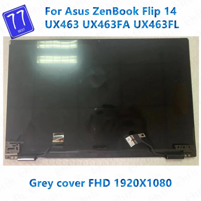 

14-inch FHD 1920X1080 original display FOR ASUS ZenBook Flip 14 UX463 UX463F UX463FA UX463FL LCD screen assembly with cover