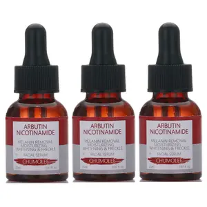 Отбеливающая сыворотка CHUMOLEE Alpha арбутин, 3 шт., для удаления веснушек, темных пятен, мелазма, никотинамид, против морщин, сыворотка для ухода за кожей лица
