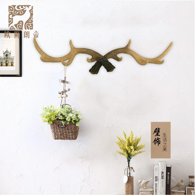 Голова искусство ремесла американский кантри рога крюк творческий дом стены