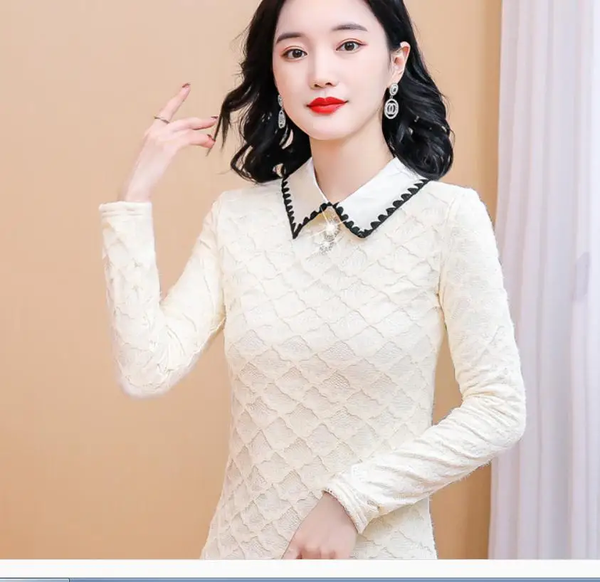 

2021 spring and autumn winter Long sleeve Women's shirt