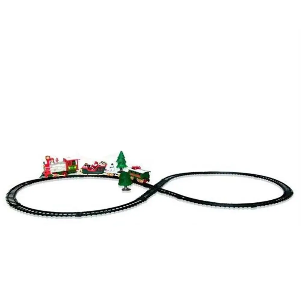 TWISTER.CK Christmas Toy Electric Track Train Santa Claus with Light and Music |