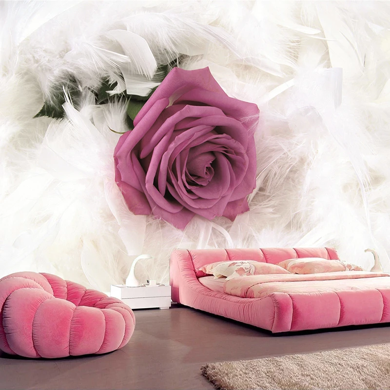 Настенная роспись на заказ современная модная картина с изображением роз цветов