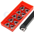 SEL1212H16 SEL 1616 2020 2525 CNC станок с внешней резьбой токарный инструмент держатель + 10 шт. 16IR 0,5 1 2,5 ISO карбидная вставка сейсмический набор
