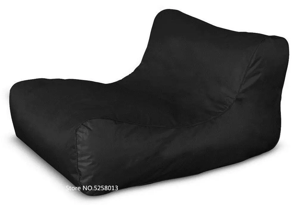 Очень Большой Плавающий матрац, гигантский бассейн боковые beanbag стул на воде, уличная мебель диван-черный