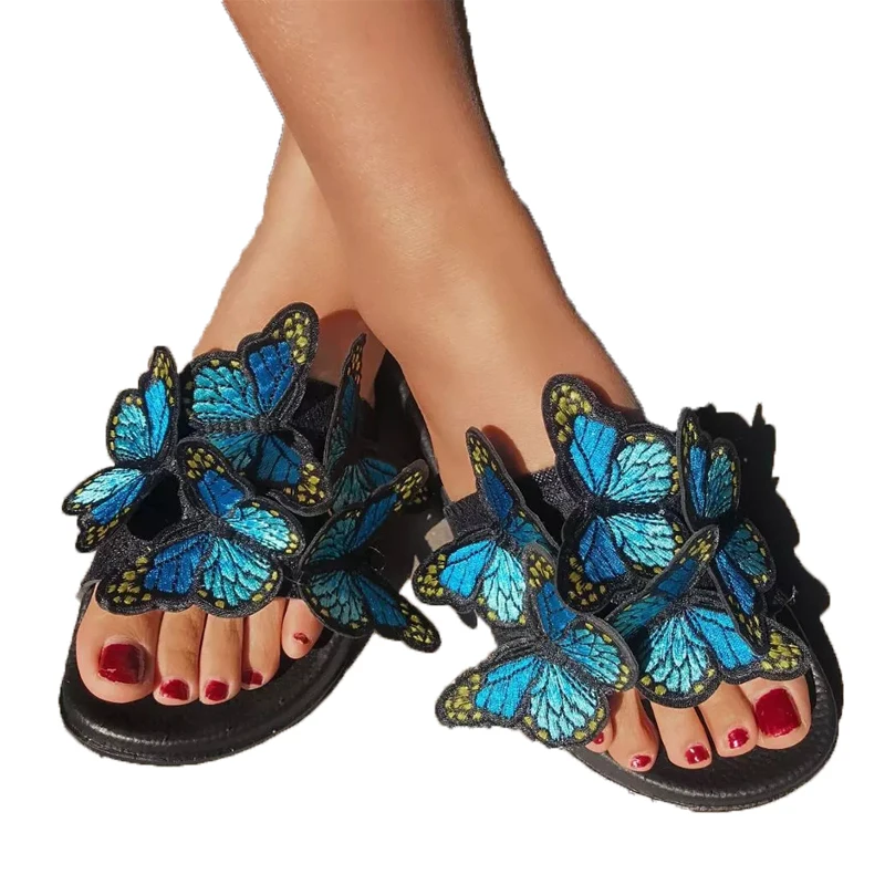 

Women Summer Slippers Bow Embroidery Slides Platform PVC Sandals Ladies Flip Flops Beach Sandals Shoes Femal Plus Size 41