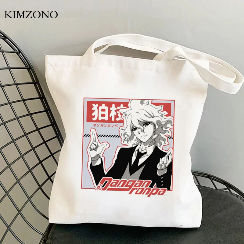 

Danganronpa хозяйственная сумка-шоппер экологичный джутовый мешок многоразовый мешок хлопка тканый джутовый sacola торговый мешок ткани, цветные т...