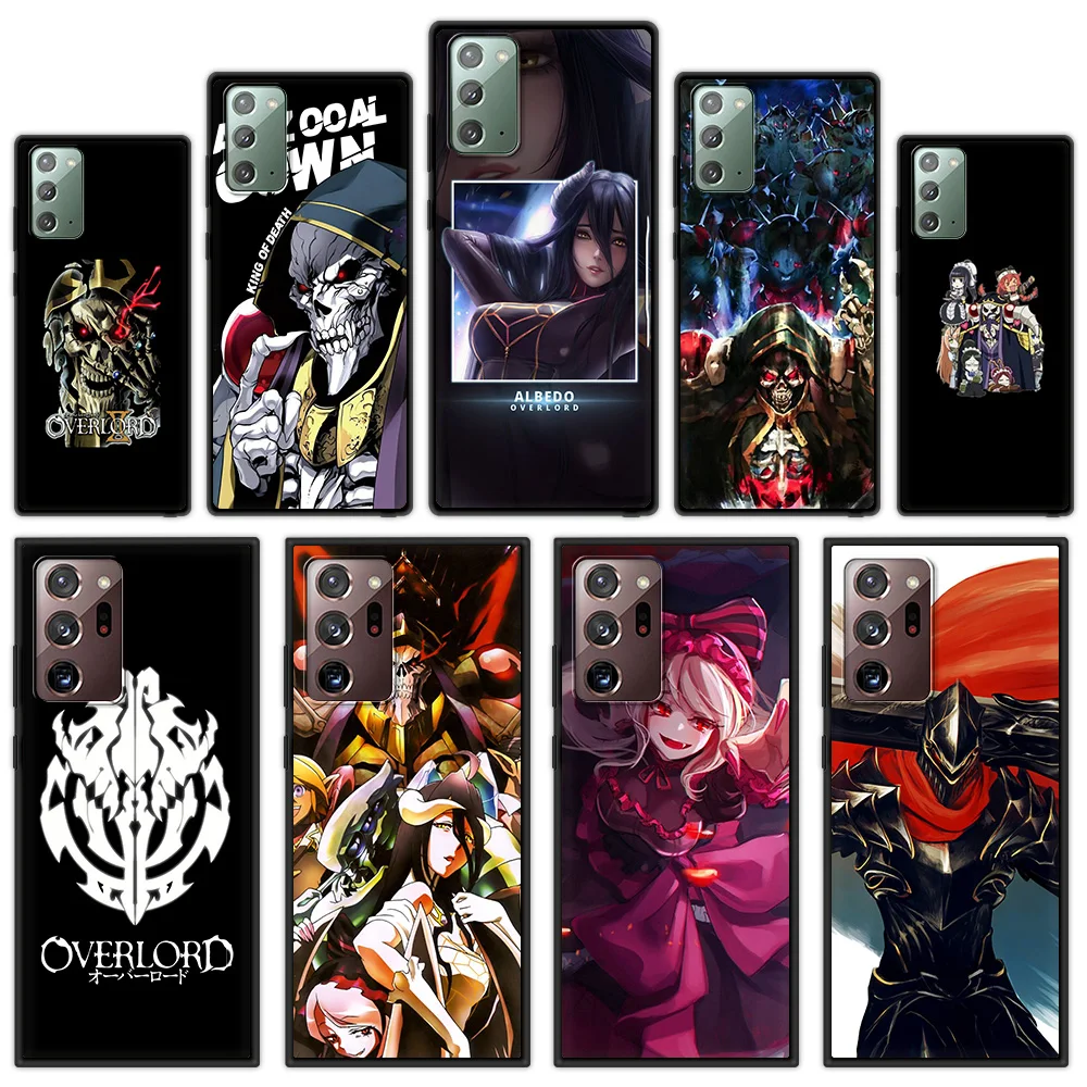 

Overlord Anime Phone Case For Samsung Galaxy Note 10 Lite 20 Ultra 10 Plus Soft Black Cover For Samsung M31 TPU Shell funda