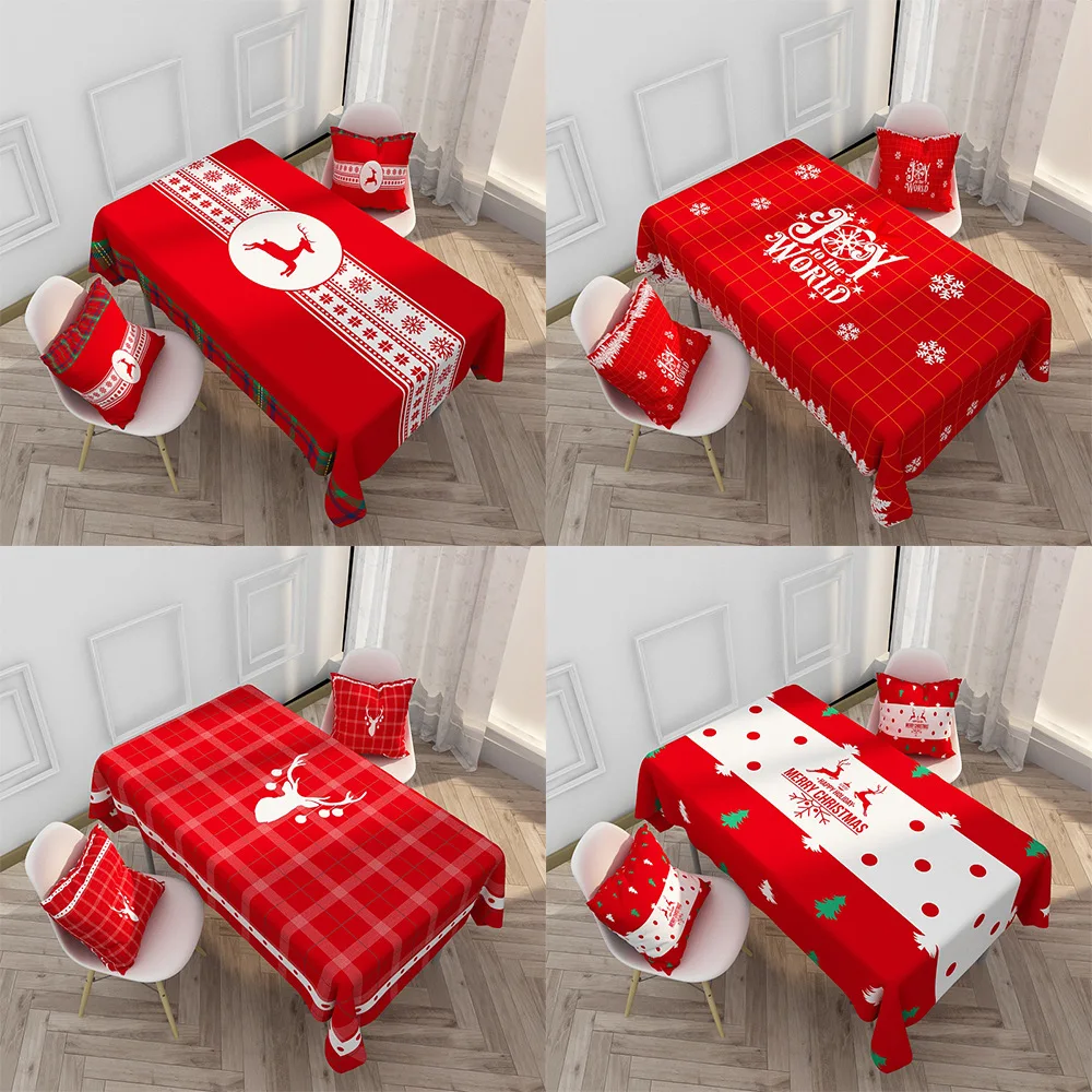 

Christmas Tablecloth Chair Cover Decoration Tablecloth Wedding Decoration Table Cover Tablecloth Table Cover Waterproof Square