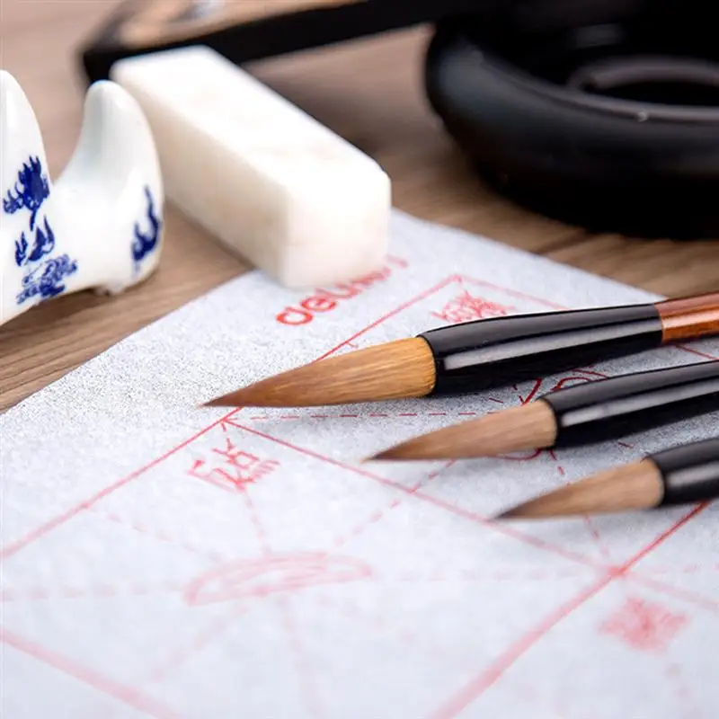 

3pcs Professional Chinese Calligraphy Brush Pens Writing Brushes Drawing Pens