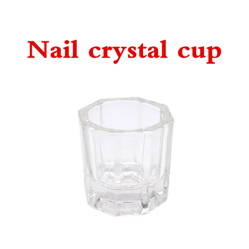 

Nail Crystal Glass Cup for Acrylic Lot Glass Crystal Bowl Cup Dappen Dish Arcylic Powder Holder Container Nail Art Manicure Salo