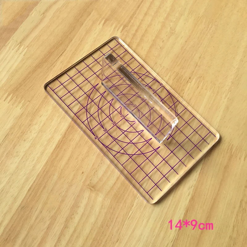 1 шт. Т образный акриловый прозрачный штамп глина для Сверхлегкой глины пластина