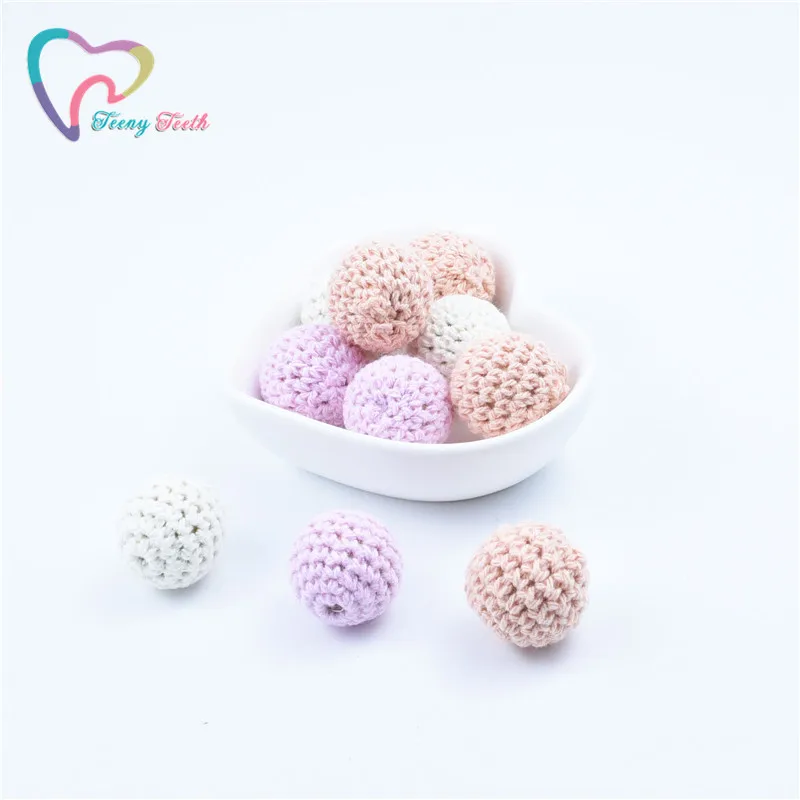 

Teeny Teeth 10 шт. Розовый Фуксия серия Детские аксессуары вязание крючком деревянные бусины Сделай Сам уход ювелирные изделия органические Прор...