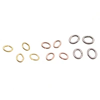 100pcslot rose gold stainless steel oval jump rings split ring connector fit diy necklace bracelets jewelry making materials
