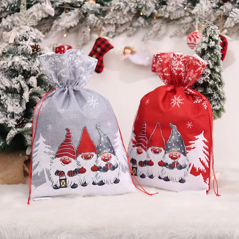 

Santa Claus Merry Christmas Gifts Bag Christmas Decorations for Home Christmas Ornaments Wine Bottle Cover Navidad New Year 2022