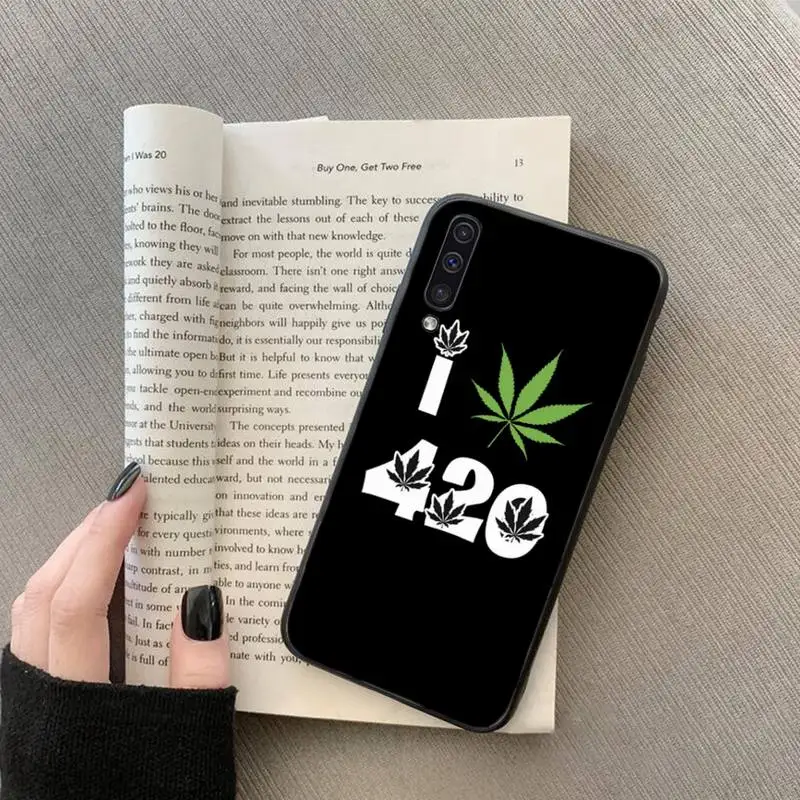 

Art High Weed Pictures Leaf Grass Phone Case For Samsung galaxy S 7 8 9 10 20 edge A 6 10 20 30 50 51 70 note 10 plus