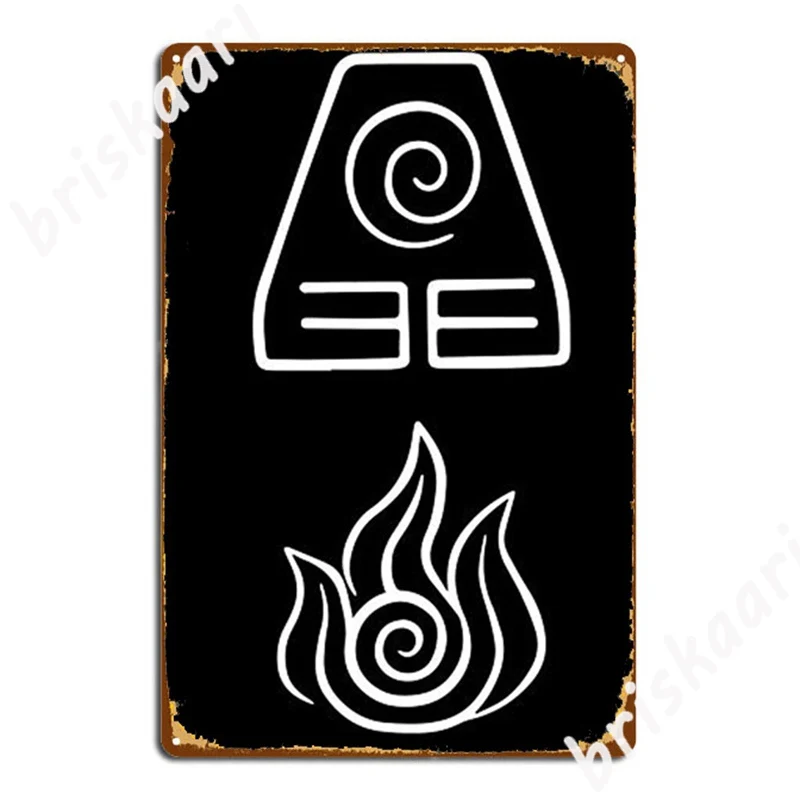 

Avatar The Four Elements Metal Signs Cinema Garage Pub Garage Classic Painting Décor Metal Posters
