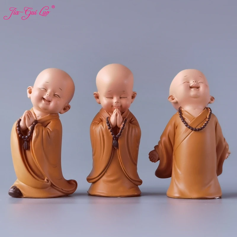 

JIA-GUI LUO Resin Little monk home decoration accessories for living room home decoration home decor buddha decor B017