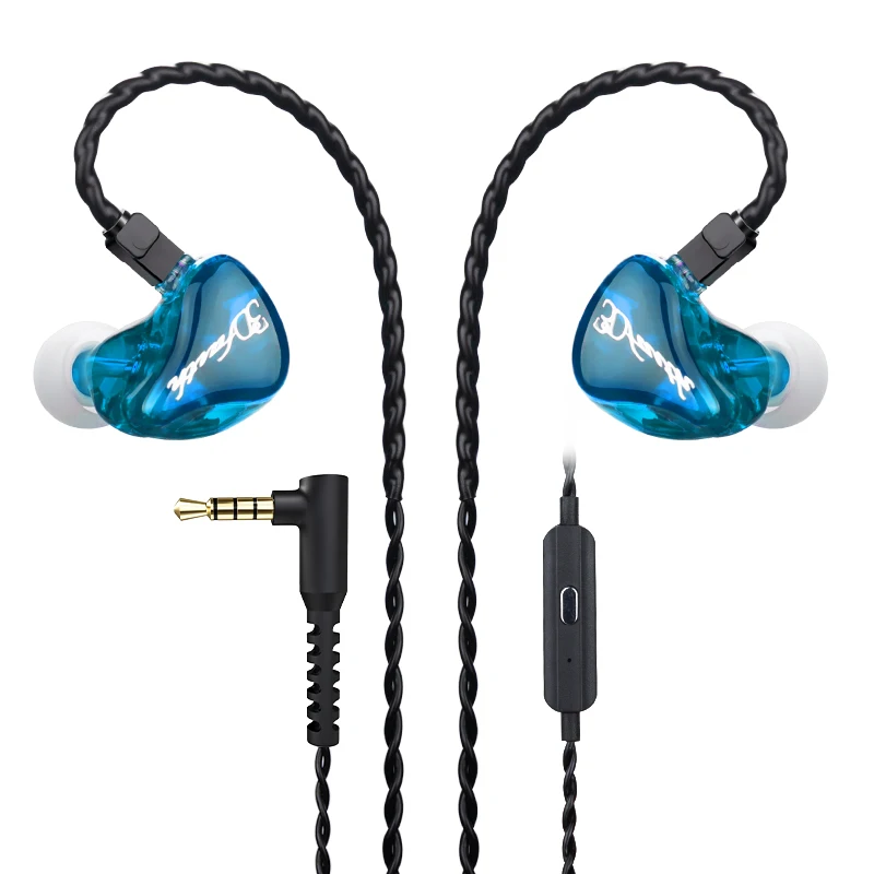 

D8 In-ear Earphone 3.5mm with Mik Handsfree Waterproof Noise Canceling TWS Mini Wired Headphones Pluggable Earphone for IPhone