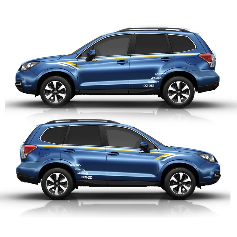 

Автомобильный Стайлинг, Спортивная Автомобильная наклейка для Subaru 2014-2018 Forester Mark Levinson, наклейка на кузов автомобиля, внешние аксессуары