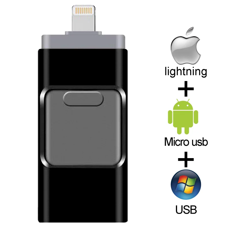 Флеш-накопитель 128 Гб 64 ГБ 32 ГБ 16 usb-флэш, совместимо с ПК и смартфоном OTG накопитель iflash HD USB флэш-накопители для iPhone iPad iPod iOS Android