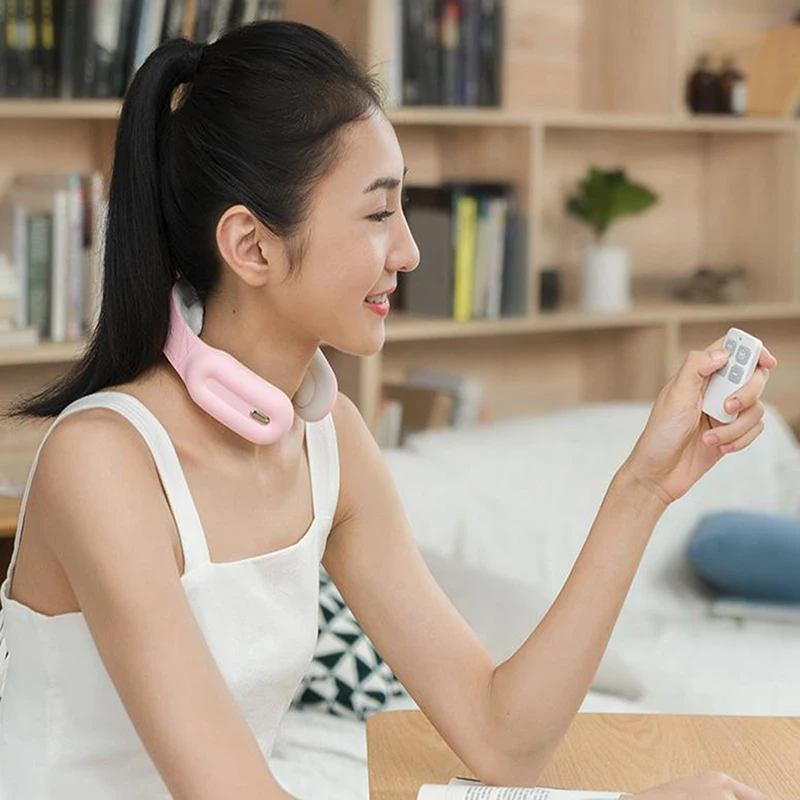 Новый Электрический импульсный массажер для шеи и спины Дальний инфракрасный