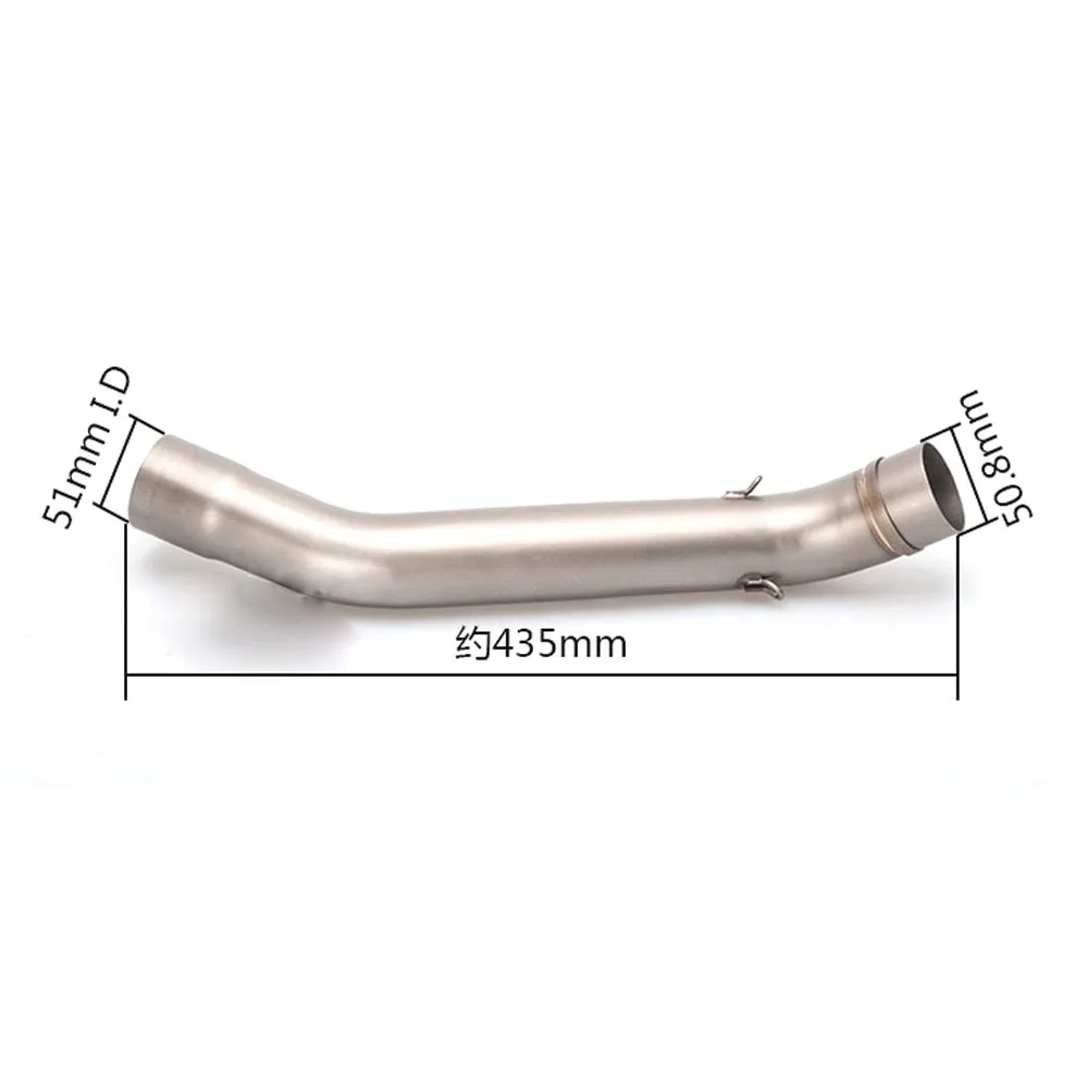 

Motorcycle Exhaust Connect Middle Link Tube For Kawasaki Z750 07-12