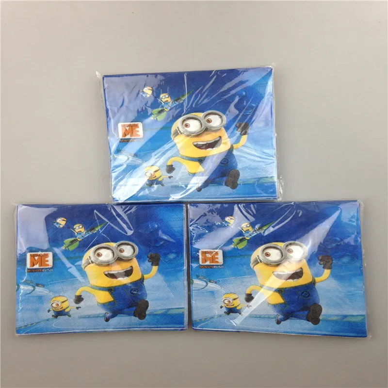 Салфетки из 100% натурального дерева Миньоны фильма я вечерние салфетки для детей