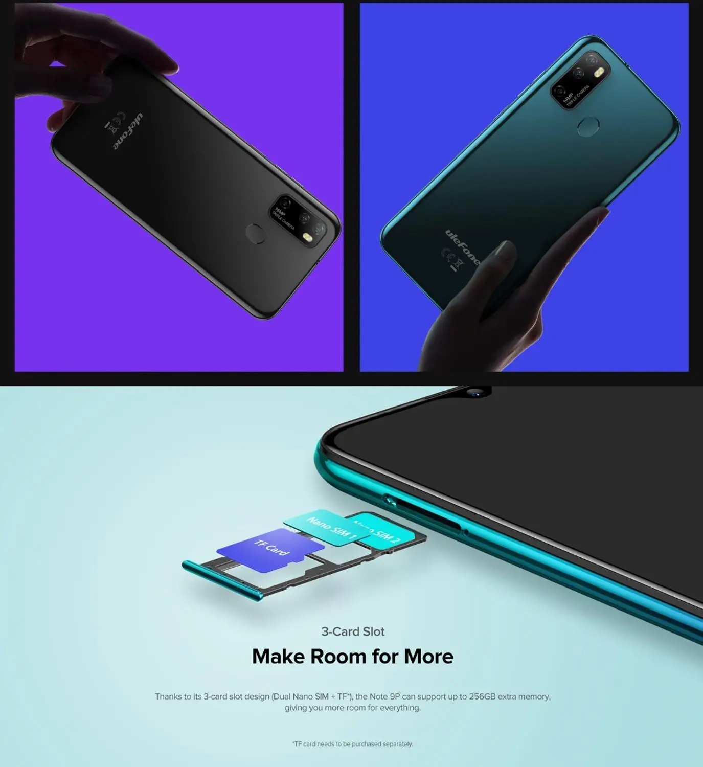 Чехол накладка Ulefone Note 9P 4G мобильный телефон Android 10 смартфон 6 52 &quotкапля notch Экран 4