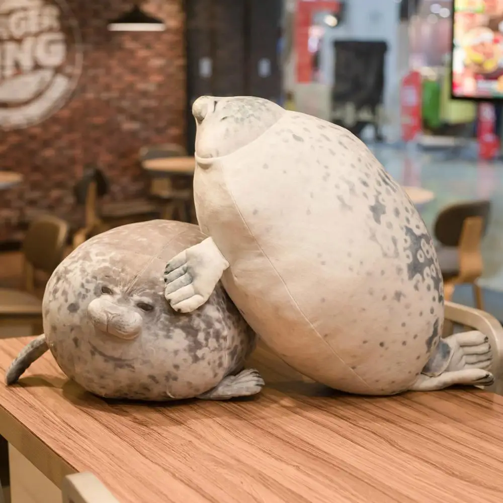 1pc soft 35-60cm Soft Sea Lion Plush Toys Animal Seal Cute sofa 3D Novelty Throw Pillows gift | Игрушки и хобби